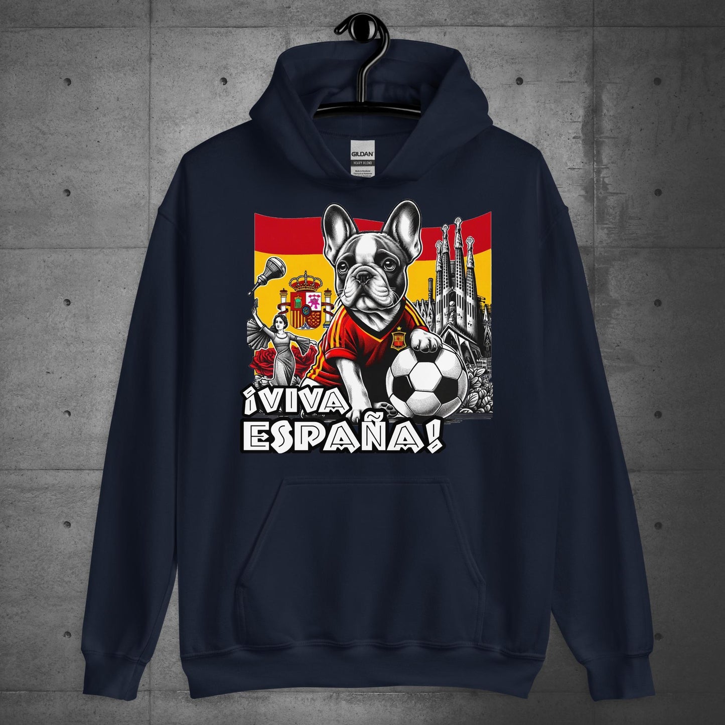 Frenchie Spanish Futbolista Unisex Hoodie - Frenchie Emporium