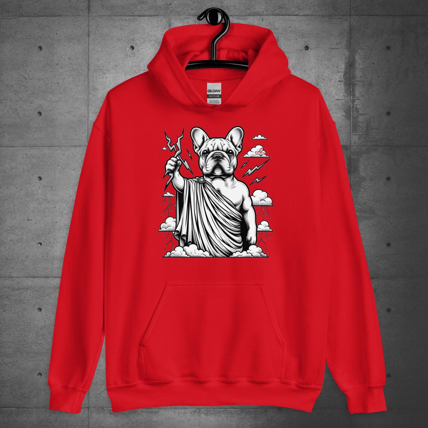 "Lightning Lord" Zeus Frenchie - Hoodie - Frenchie Emporium