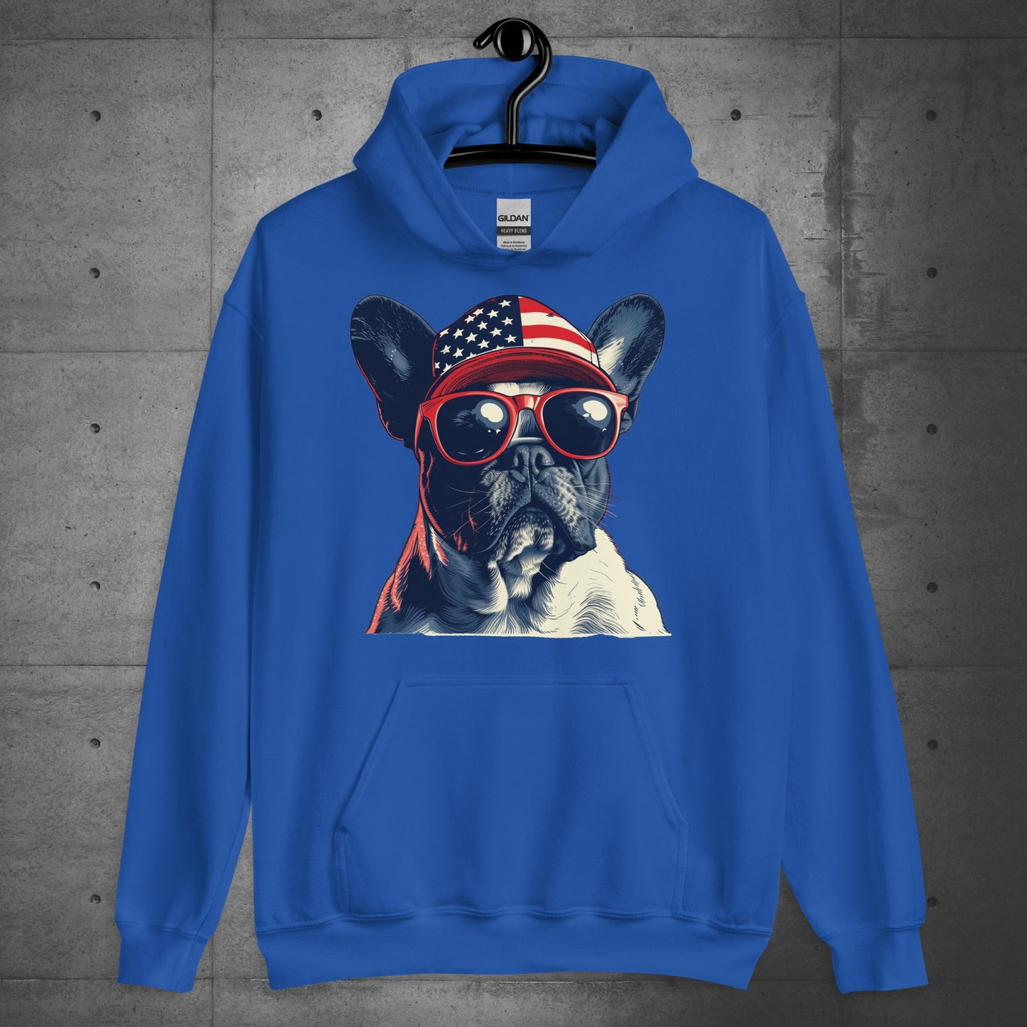 Frenchie Unisex Hoodie-Pride of America - Frenchie Emporium