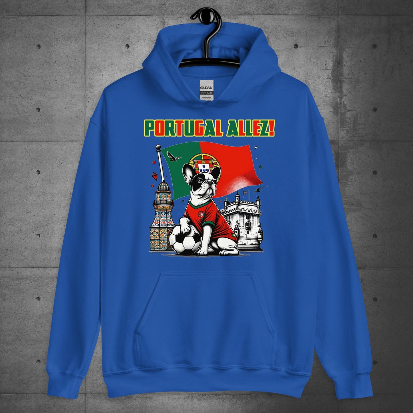 Frenchie Portugal Football Unisex Hoodie - Frenchie Emporium