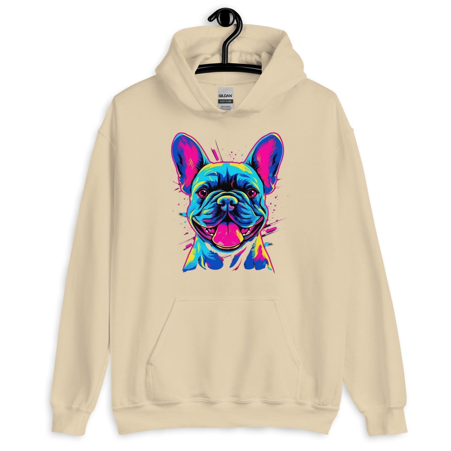 Frenchie Sassy Neon Styled - Unisex Hoodie