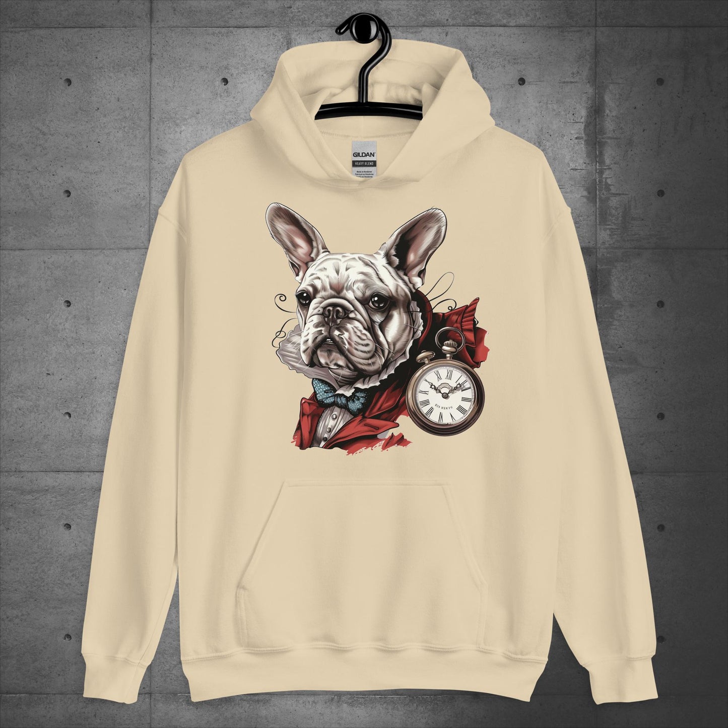 White Rabbit Frenchie - Alice in Wonderland - Unisex Hoodie