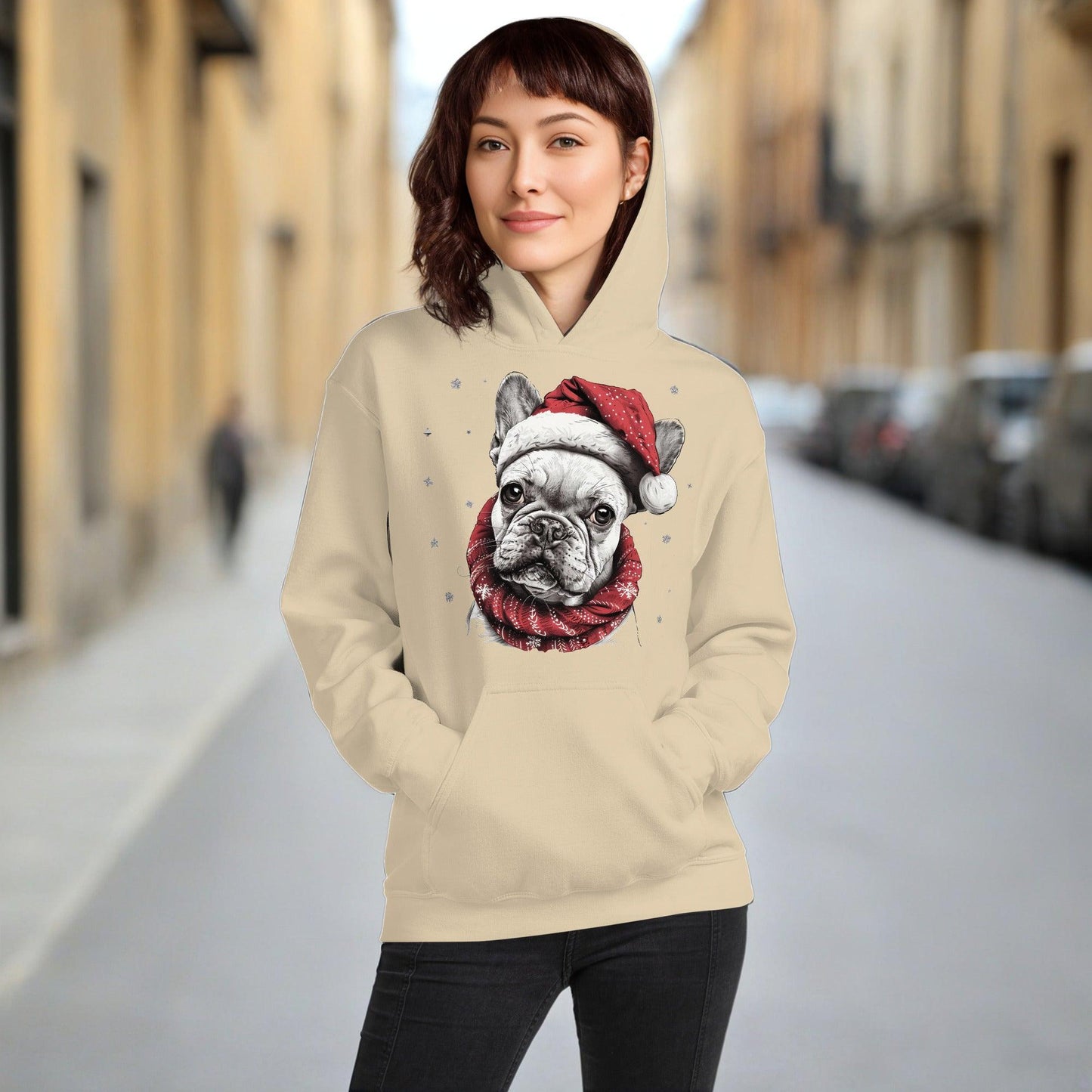 French Bulldog Joyeux Noël - Unisex Hoodie - Frenchie Emporium