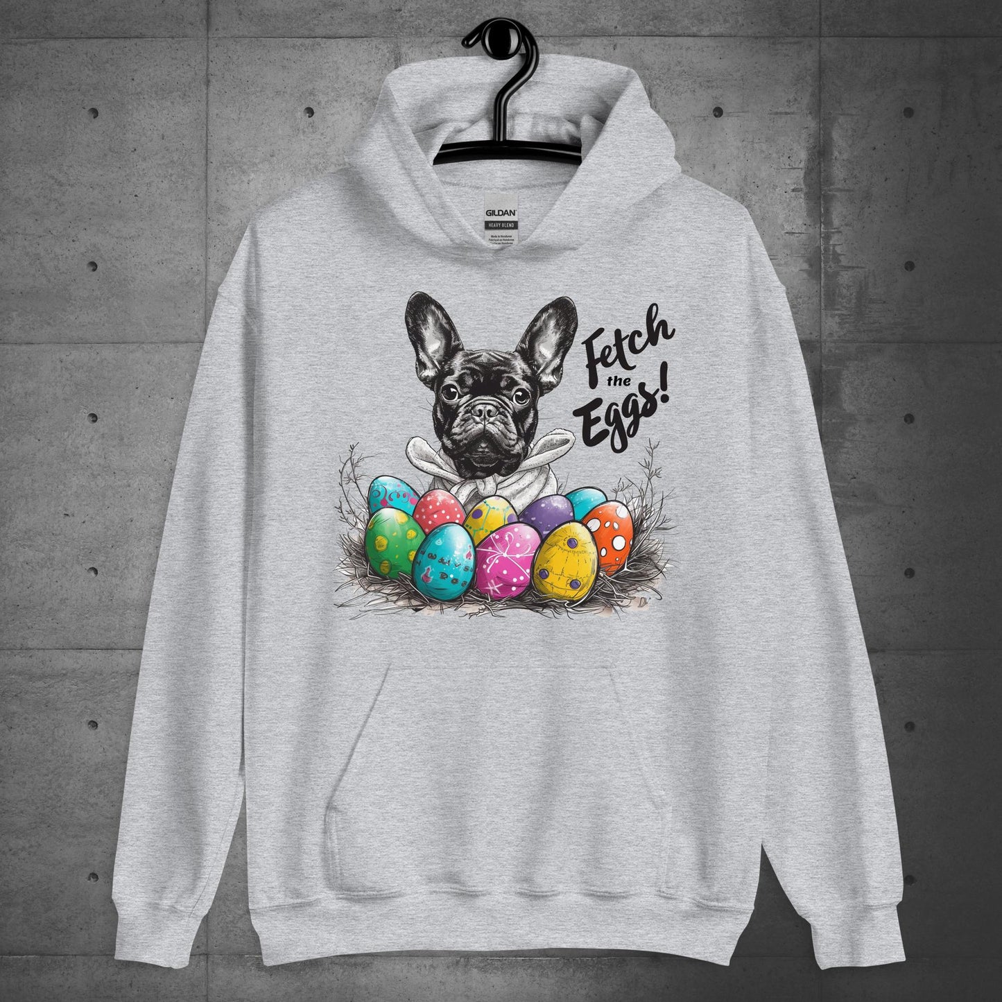 French Bulldog - Fetch the Eggs Unisex Hoodie - Frenchie Emporium