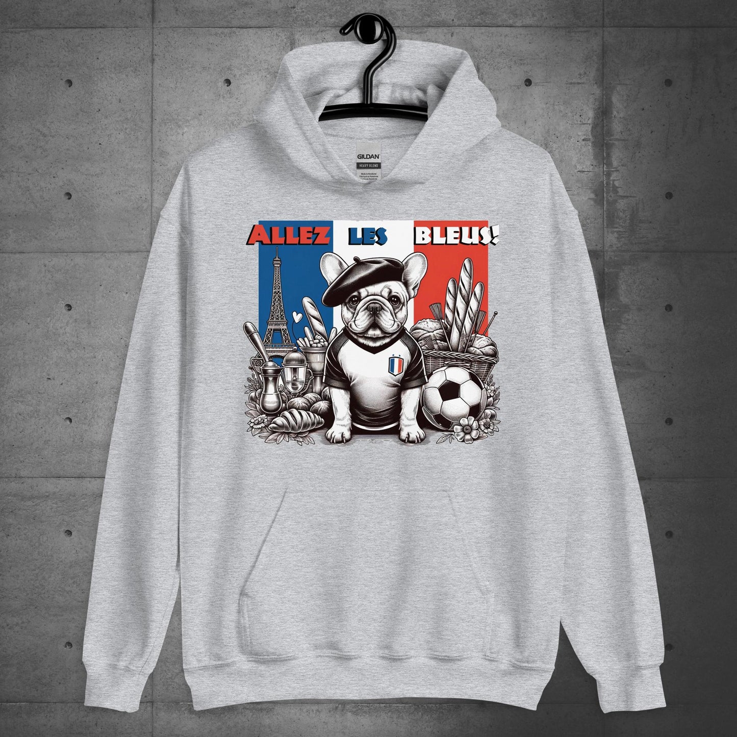 Frenchie Football France - Allez les Bleus! Unisex Hoodie - Frenchie Emporium