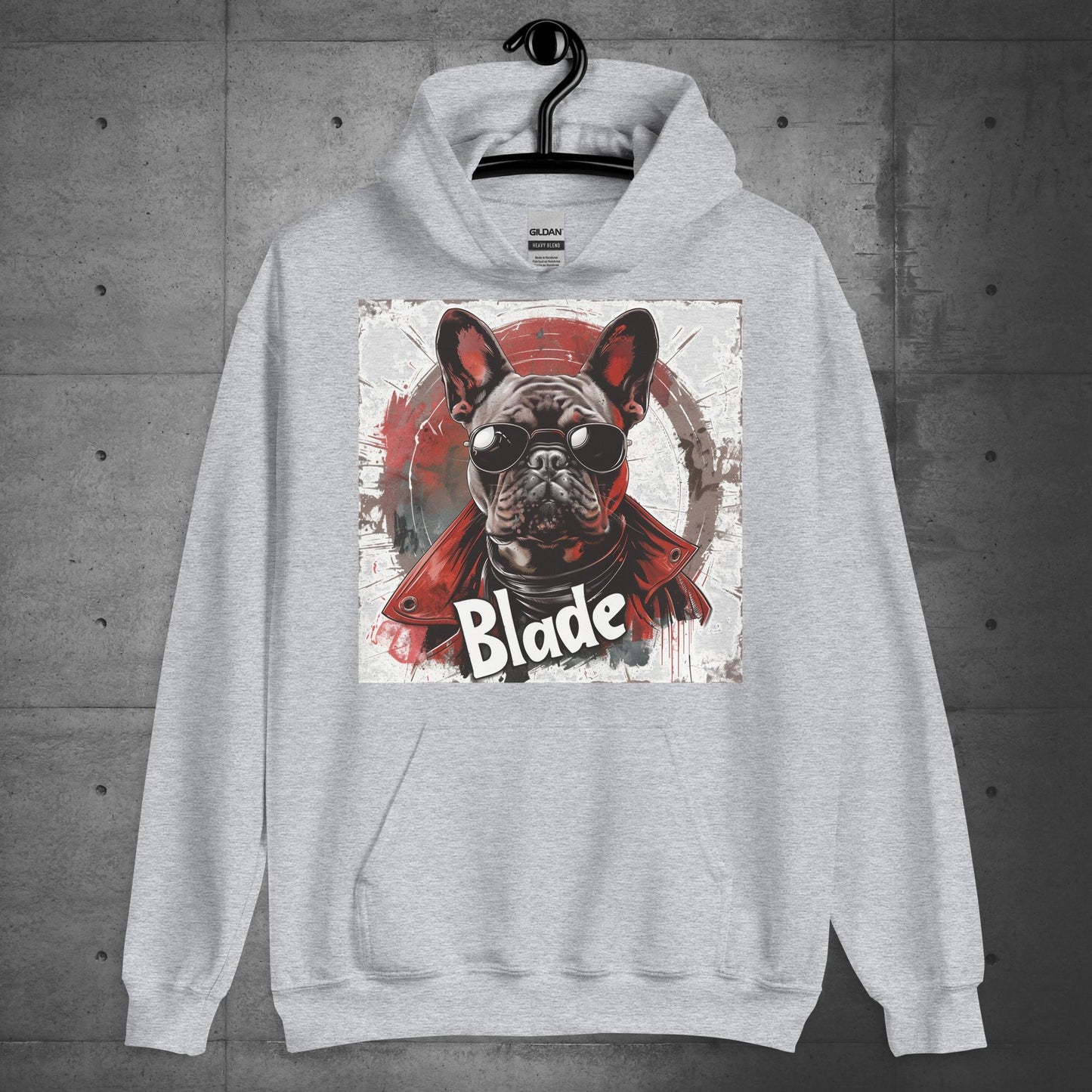 French Bulldog "Blade, the Daywalker" - Unisex Hoodie - Frenchie Emporium