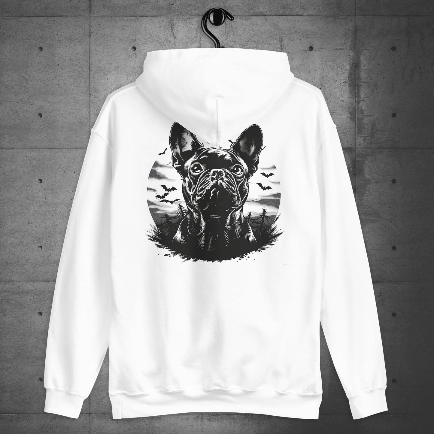 "Frenchie Vampire bloodhunt"- Unisex Hoodie - Back Print - Frenchie Emporium