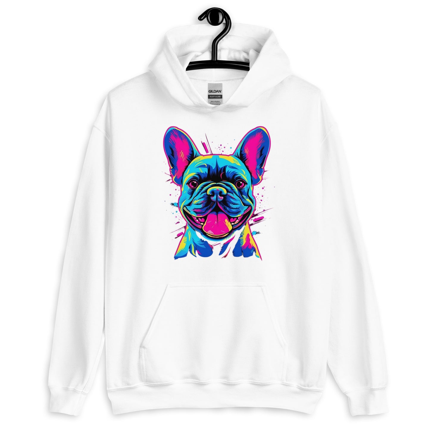 Frenchie Sassy Neon Styled - Unisex Hoodie