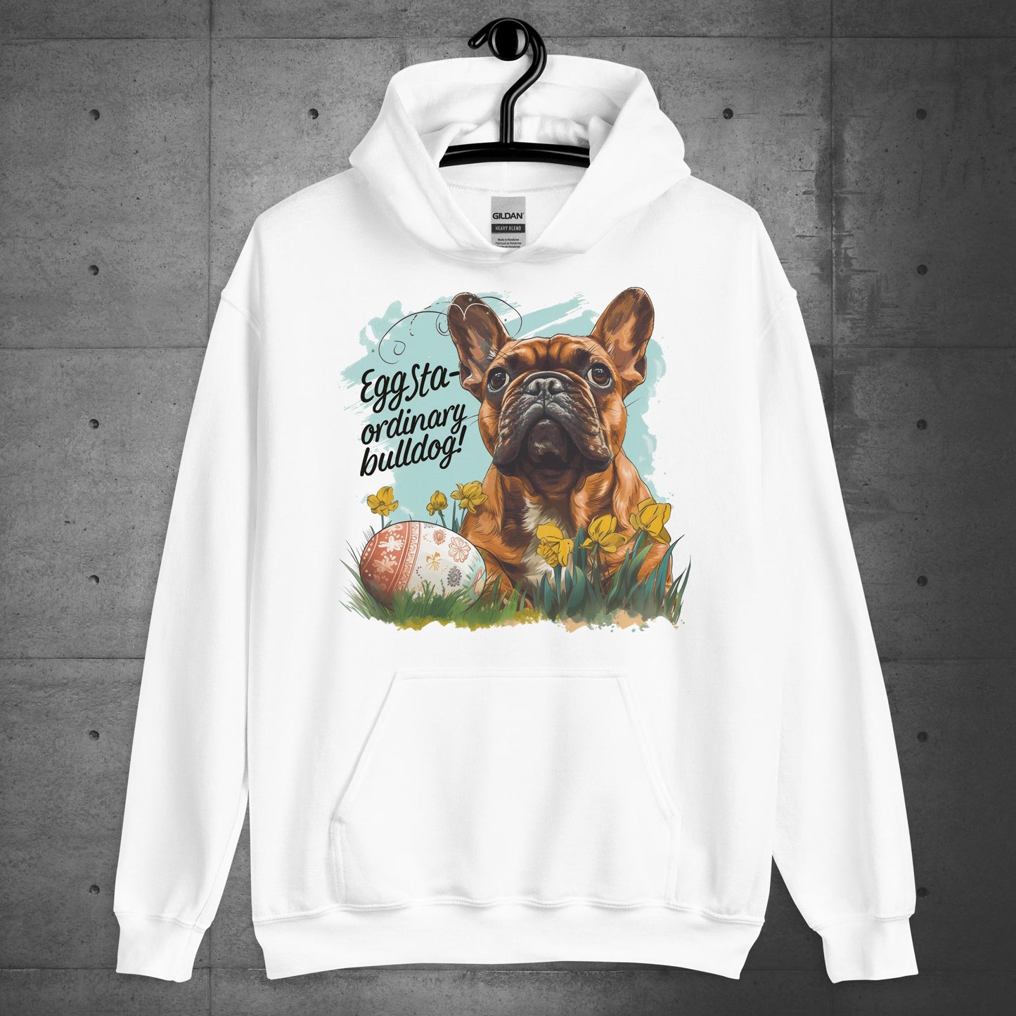 "Eggstra-ordinary Bulldog" - Unisex Hoodie