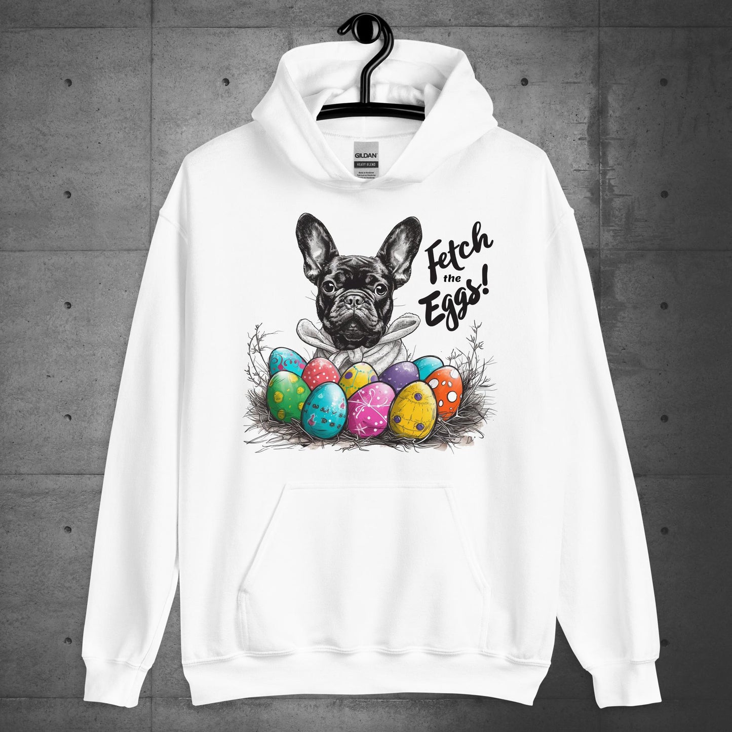 French Bulldog - Fetch the Eggs Unisex Hoodie - Frenchie Emporium