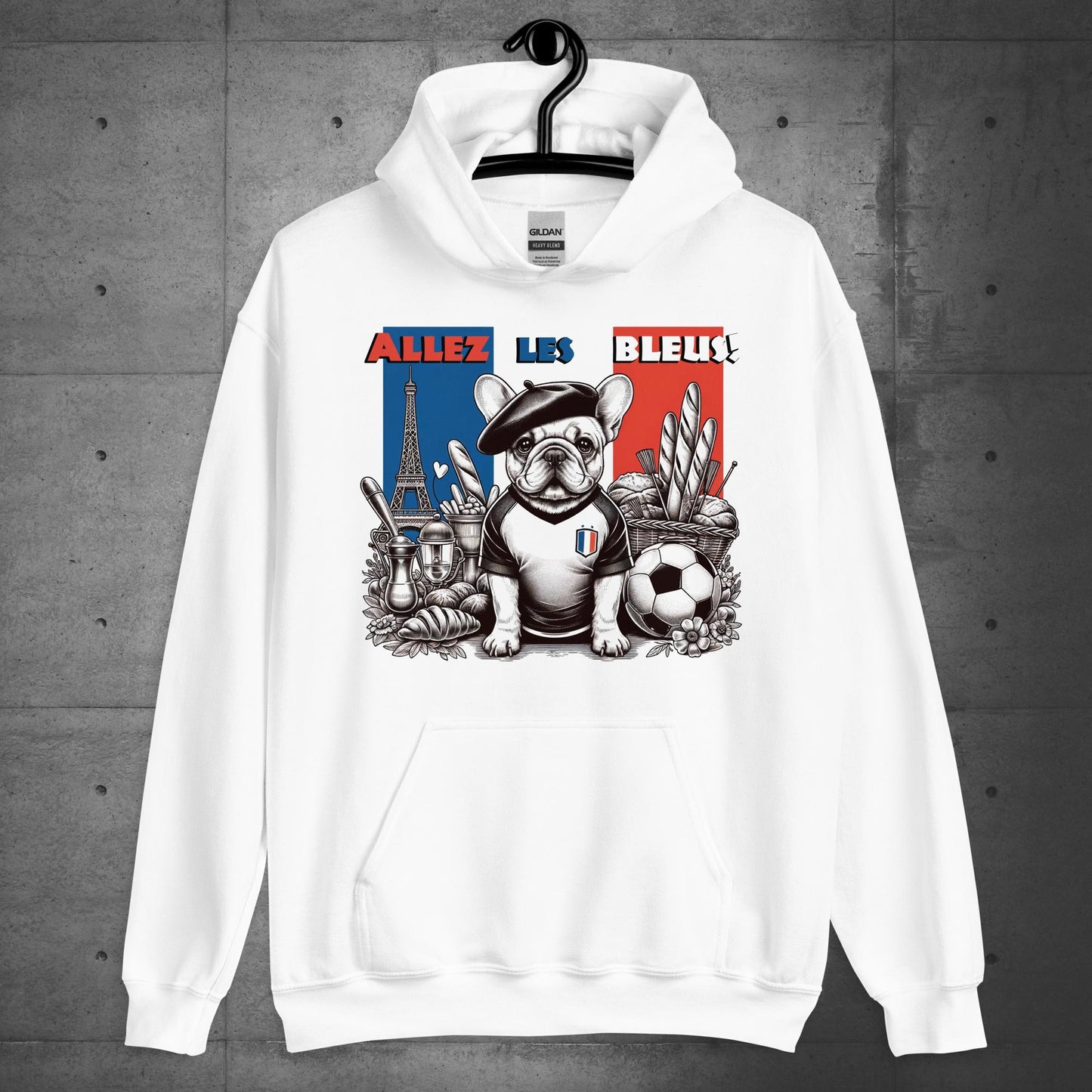 Frenchie Football France - Allez les Bleus! Unisex Hoodie - Frenchie Emporium