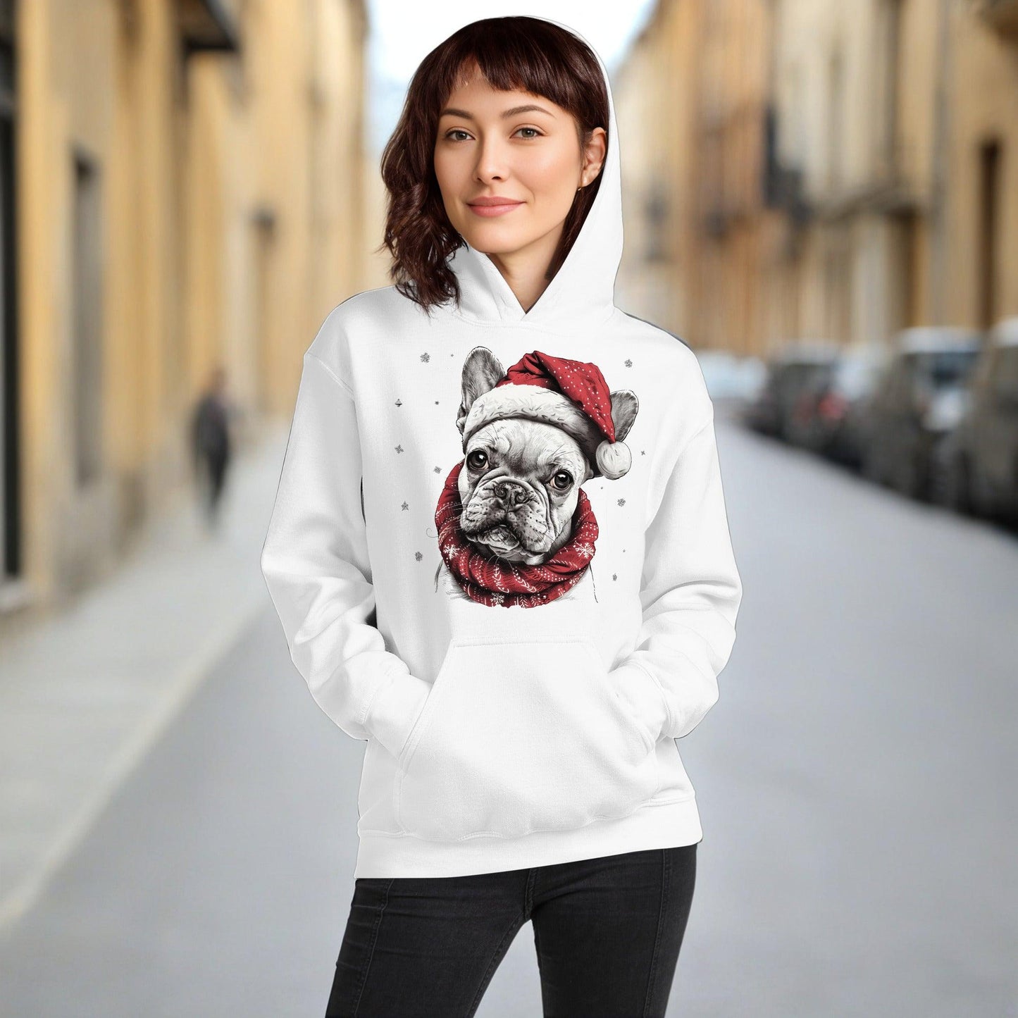 French Bulldog Joyeux Noël - Unisex Hoodie - Frenchie Emporium