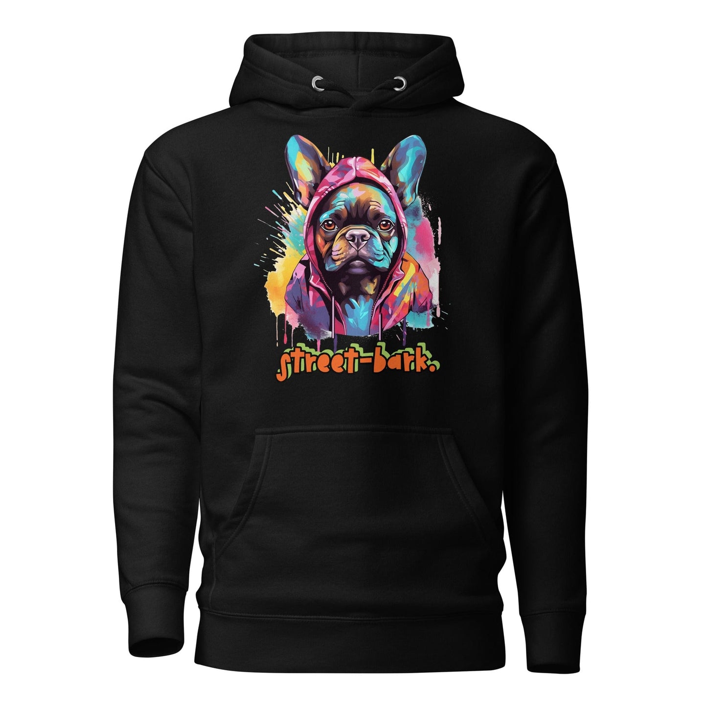 Street Bark Graffiti French Bulldog Unisex Hoodie