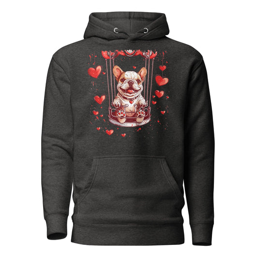 "Swinging Hearts" Unisex Hoodie - Frenchie Emporium