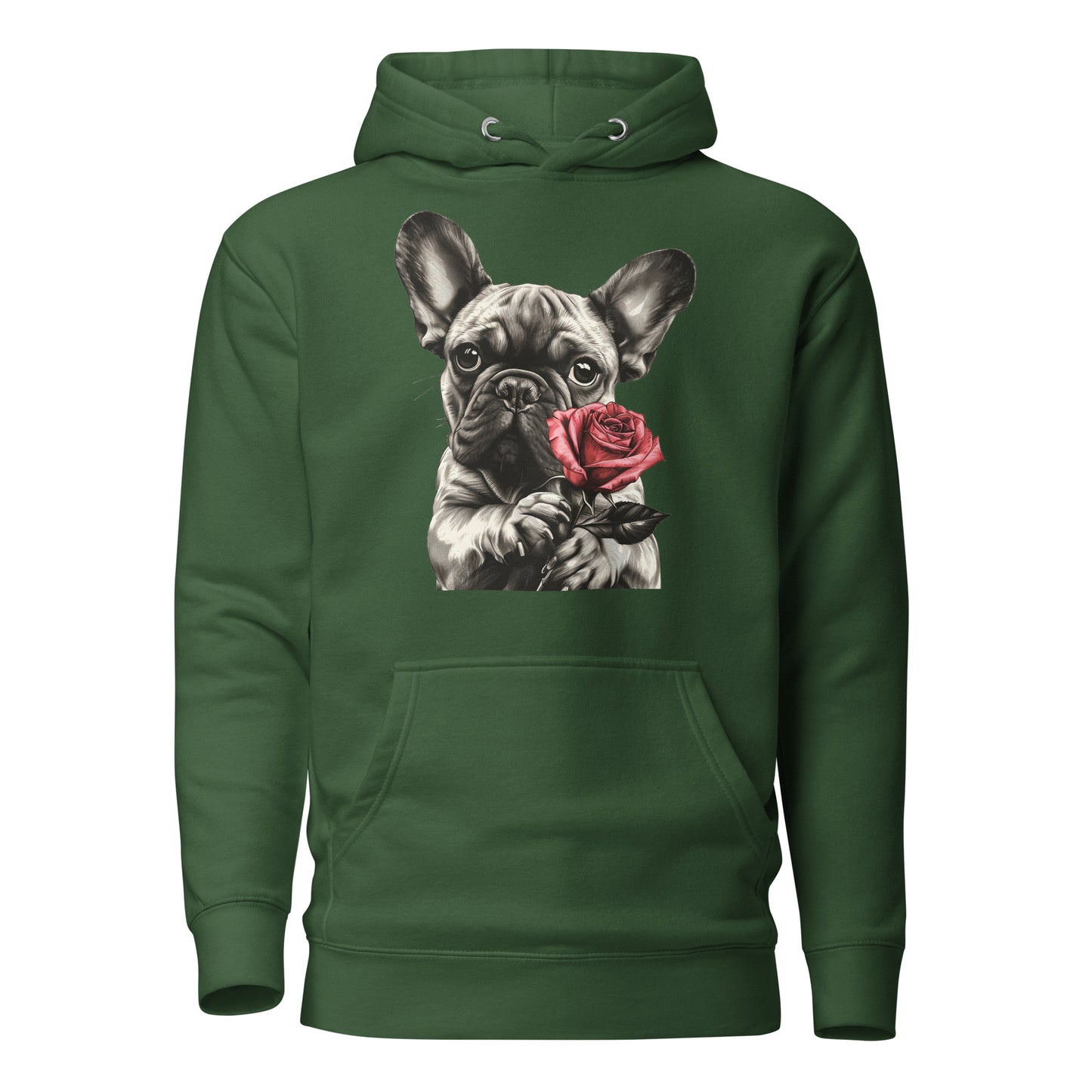 "Rose Embrace" Unisex Hoodie - Frenchie Emporium