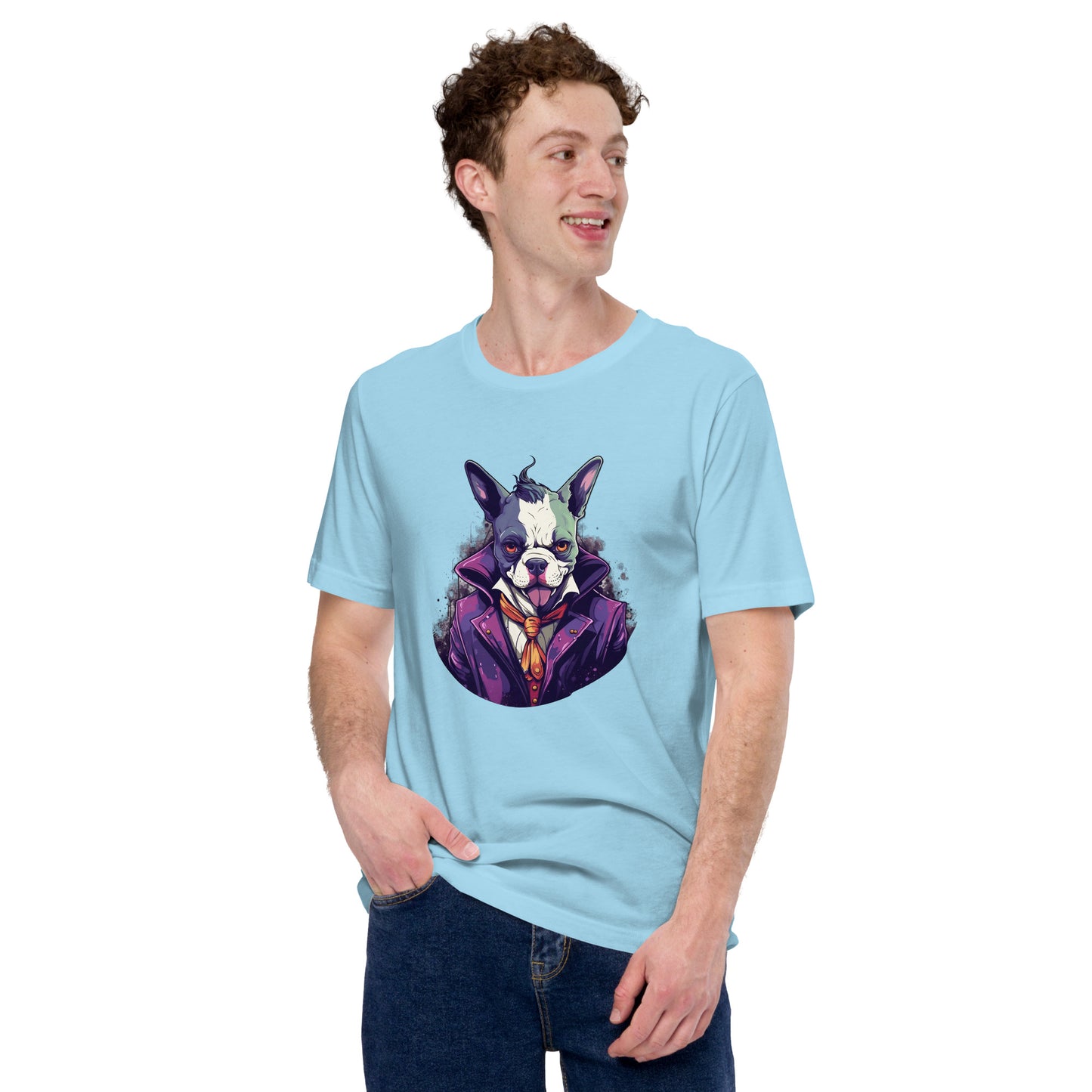 Frenchie Joker Villainous Unisex T-shirt