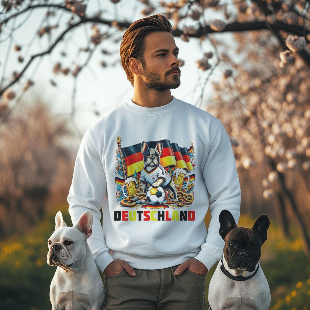 Frenchie Deutschland Football Fan - Unisex Sweater / Sweatshirt